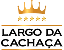 Logotipo oficial do Largo da Cachaça com coroa dourada