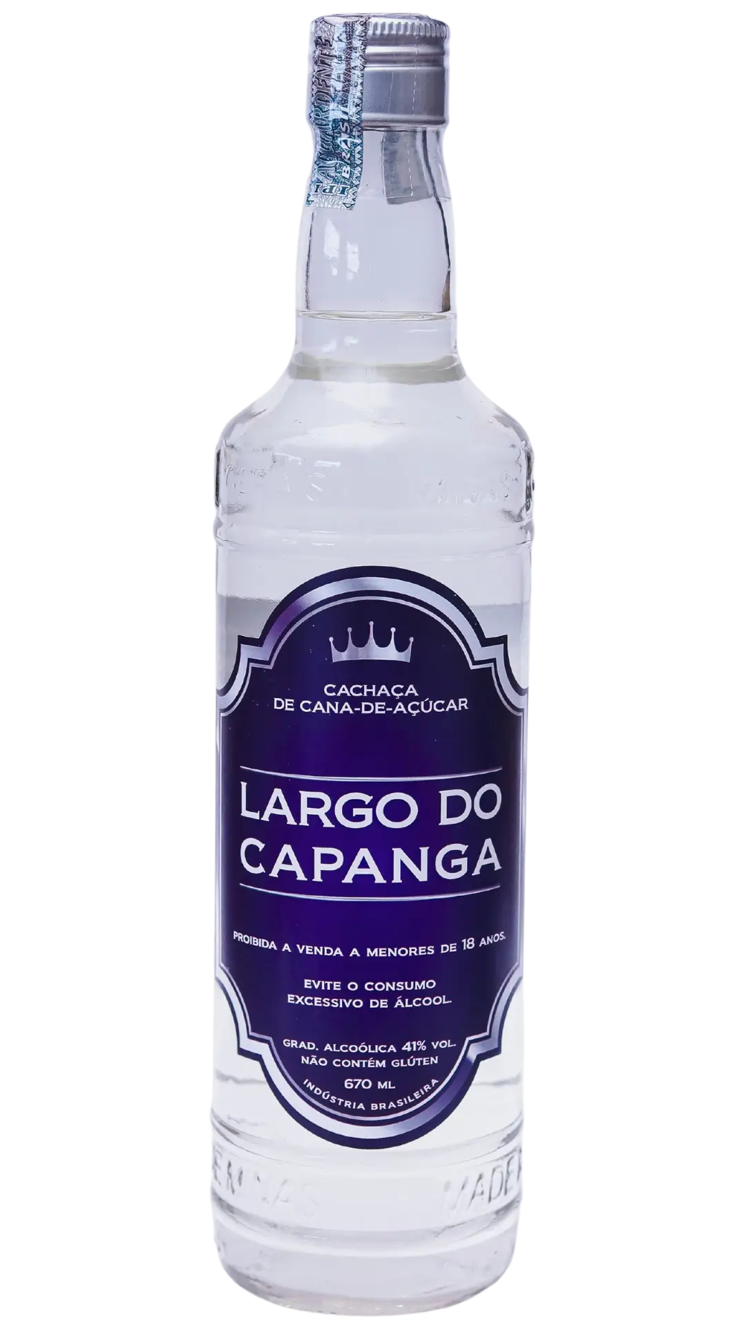 Garrafa de Cachaça Largo do Capanga Tradicional 670 ml